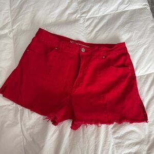 No Boundaries | Women's Red Jean Shorts | Size 15